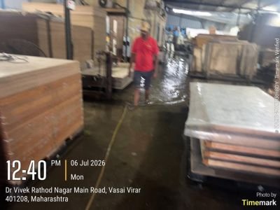 Damaged Stock of Rubber Board, Action Tessa Flooring, Edge Banding/PVC Patti, V Board-Cement Sheets